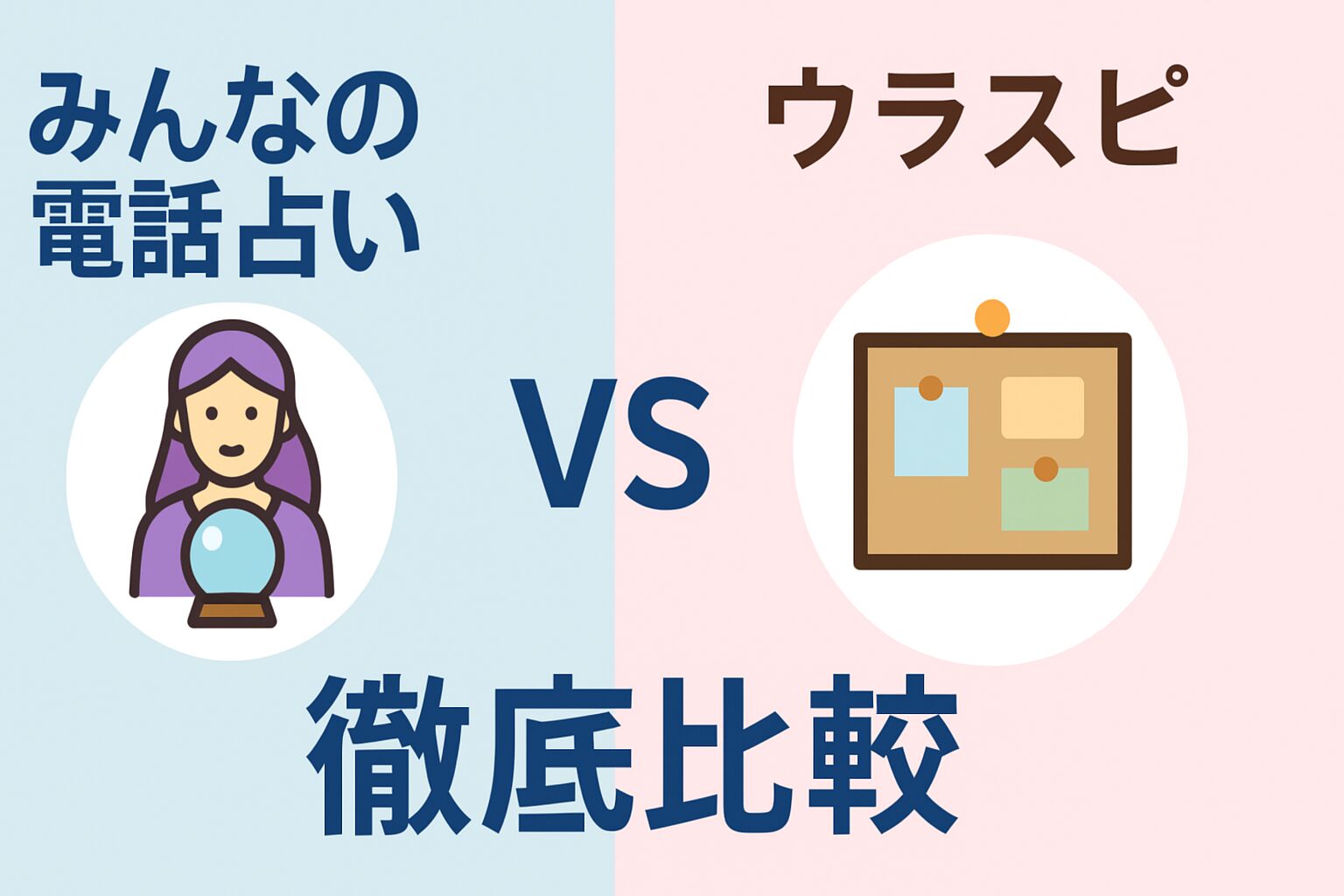 みんなの電話占いVSウラスピ徹底比較