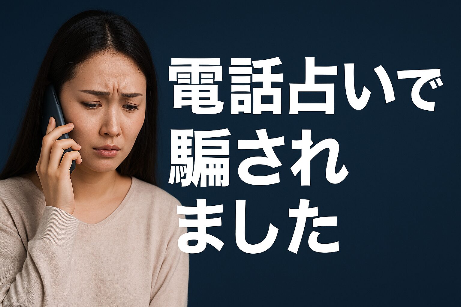 電話占いで騙されました