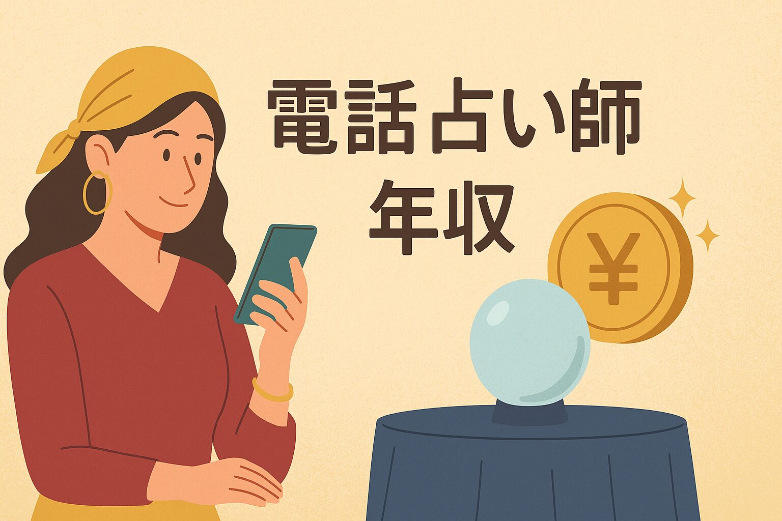 電話占い師年収