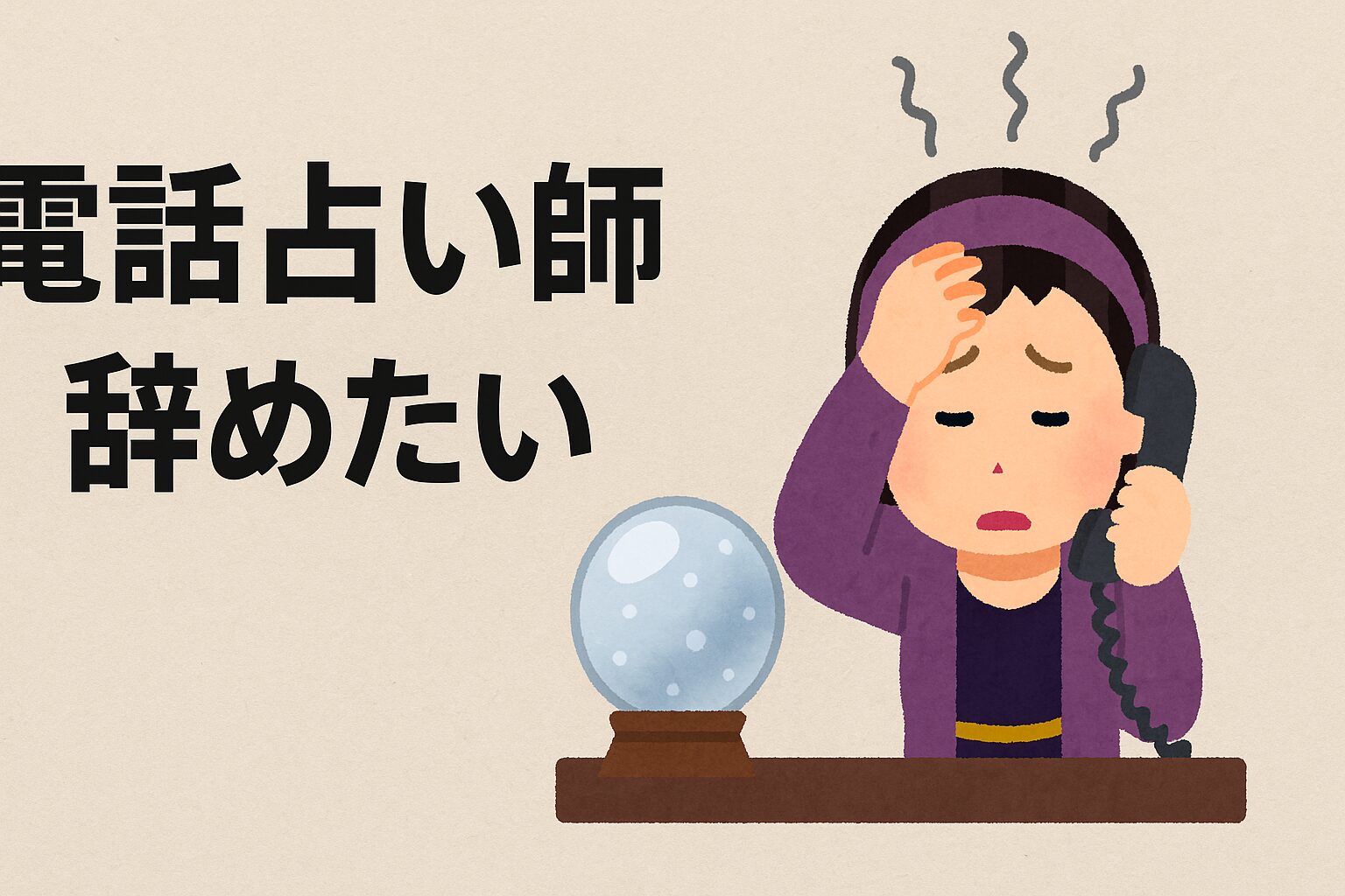 電話占い師辞めたい
